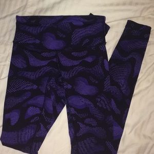 Purple patterned Lululemon leggings